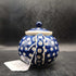 Blue Rose Polish Pottery with Dot Pattern, 