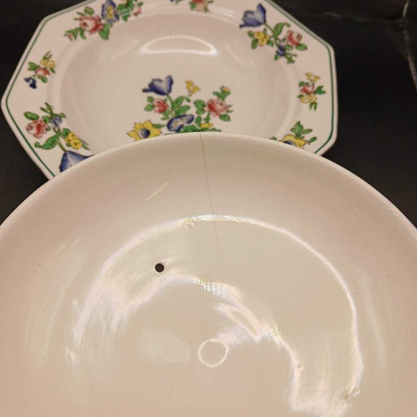 Vintage Booths Old Staffordshire Covered Bowl