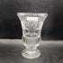 Vintage Mid Century Cut Glass Vase with Floral Design