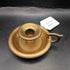 Antique Brass Chamberstick Candle Holder with Handle
