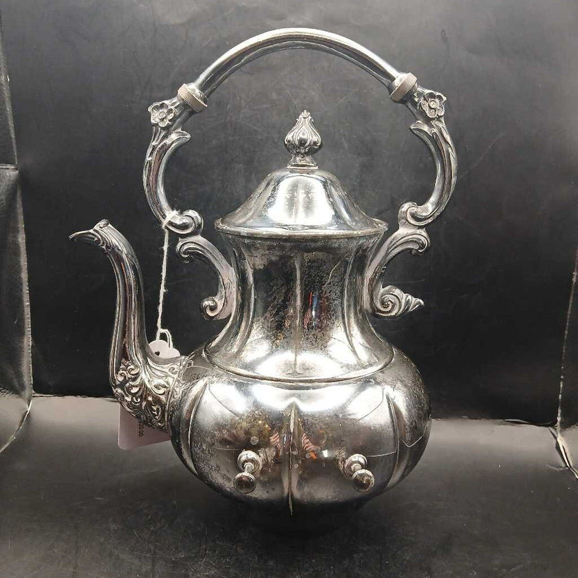 Antique Silver Plated Tilting Teapot WITHOUT Stand