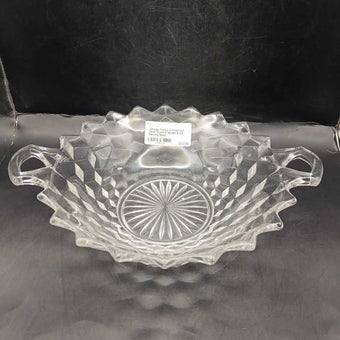 Vintage Fostoria American Clear Glass 2 Handle 8-1/2