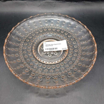 Vintage Pink Depression Glass Plate