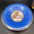 Antique German Cobalt Blue Porcelain Teacup and Saucer Set Circa late 1800s