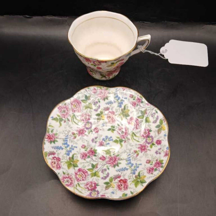 Vintage Rosina Chintz Teacup and Saucer Set