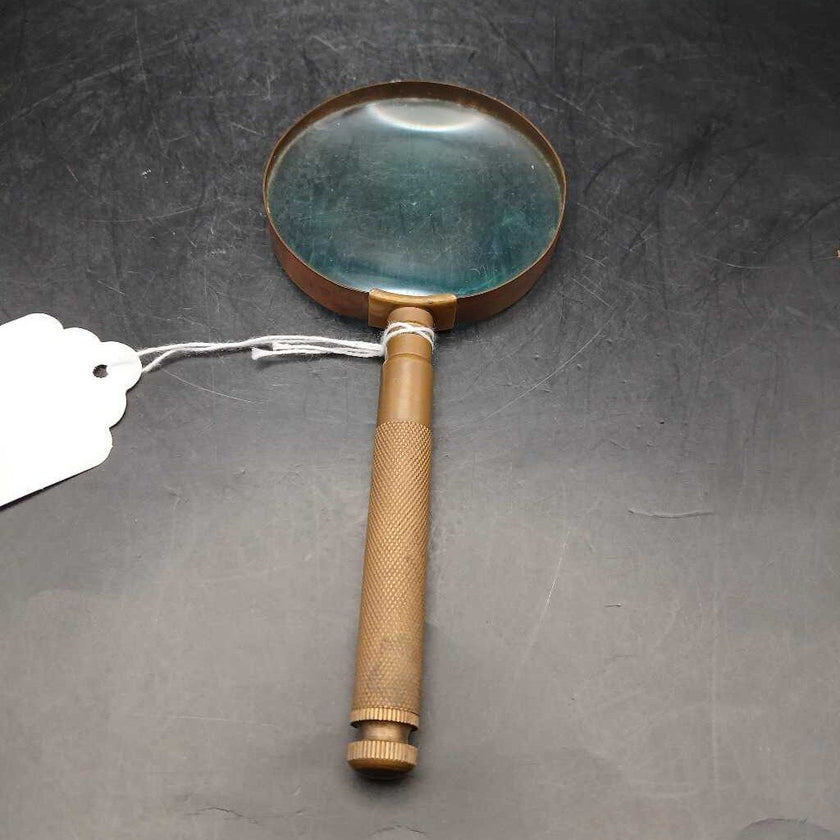 Antique Brass Magnifying Glass from Veterinary Practice