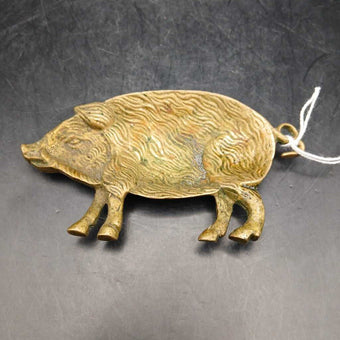 Vintage Brass Pig