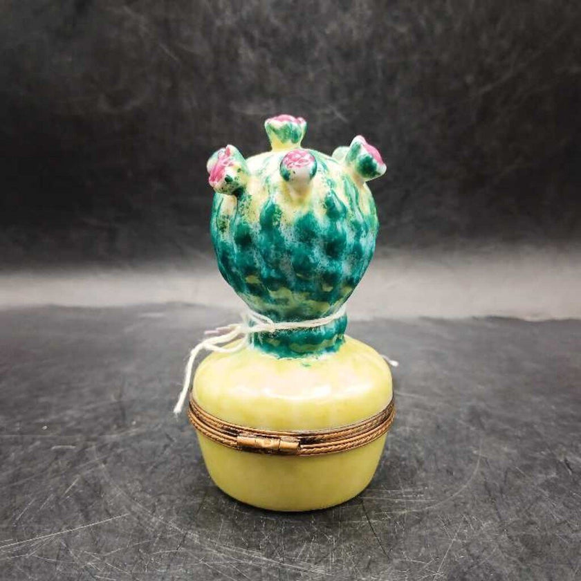 Rochard Limoges Box Cactus Shape from France