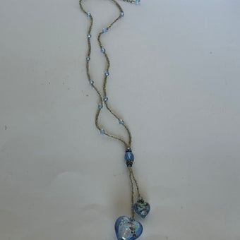 Beaded heart necklace
