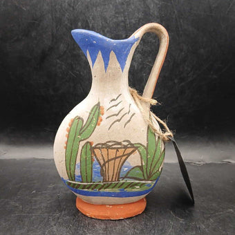 Vtg 1945 Mexican Pottery Pitcher