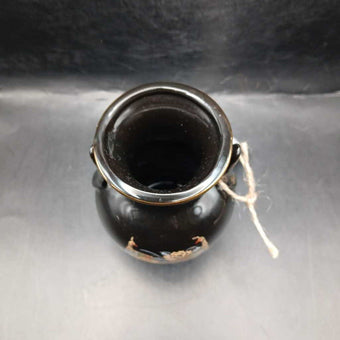 Vtg. Black Japanese Vase