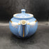 Vtg. MCM Hall Blue Teapot w 22 KT gold accents