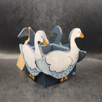 Hand Painted Geese Planter/box