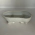 Vintage Mottahedeh Covered Porcelain White Goat with horns Trinket Box