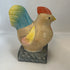 Vintage carved and painted wooden Rooster Figurine