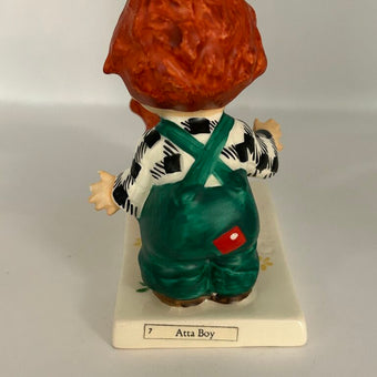 Vintage Goebel “Redheads” Figurine, Boy and His Dog, 