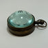 Antique Brass Domed Glass Tabletop Compass