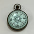 Antique Brass Domed Glass Tabletop Compass