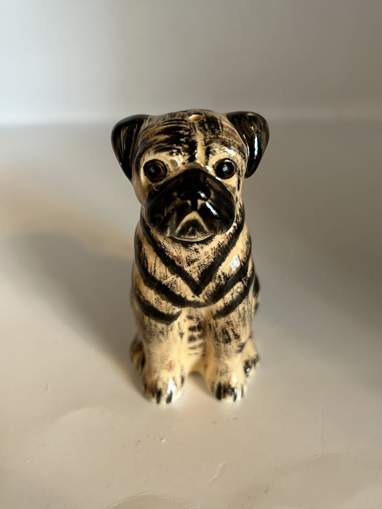 Vtg pug salt and pepper shaker