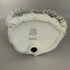 Vintage Lefton China porcelain Lady figurine with ruffled gown & purse #KE3205