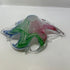 Murano Art Glass Starfish Pink/Blue/Green Bowl
