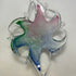 Murano Art Glass Starfish Pink/Blue/Green Bowl