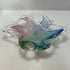 Murano Art Glass Starfish Pink/Blue/Green Bowl