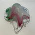Murano Art Glass Starfish Pink/Blue/Green Bowl