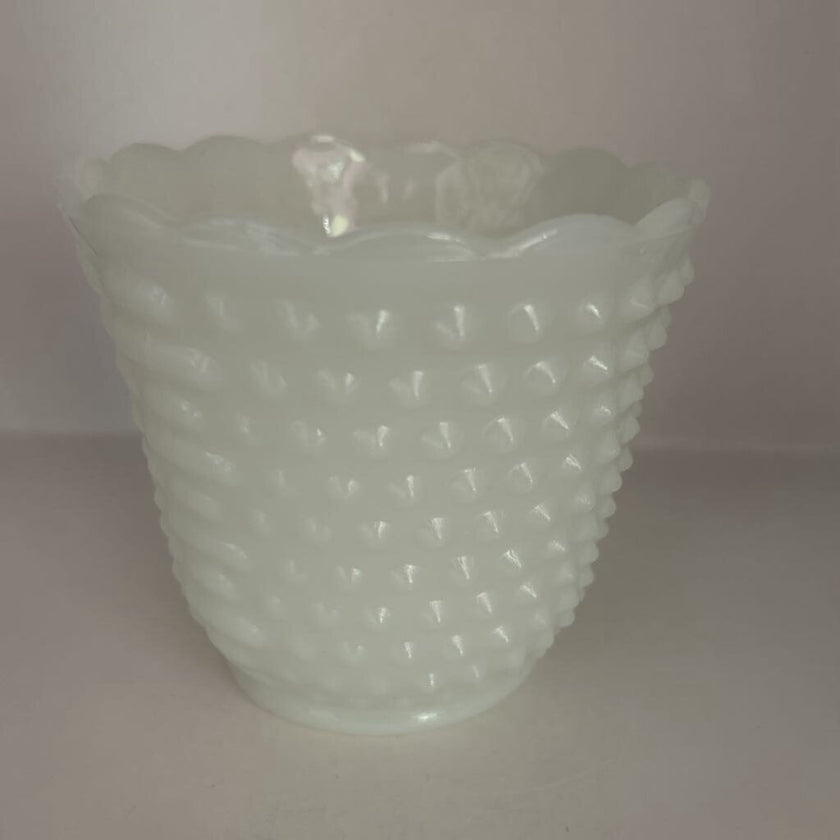 Milk Glass Hobnail Vase/Vessel