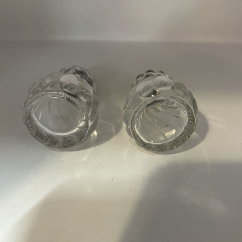 Swirl Salt & Pepper Shakers, Silver Plated