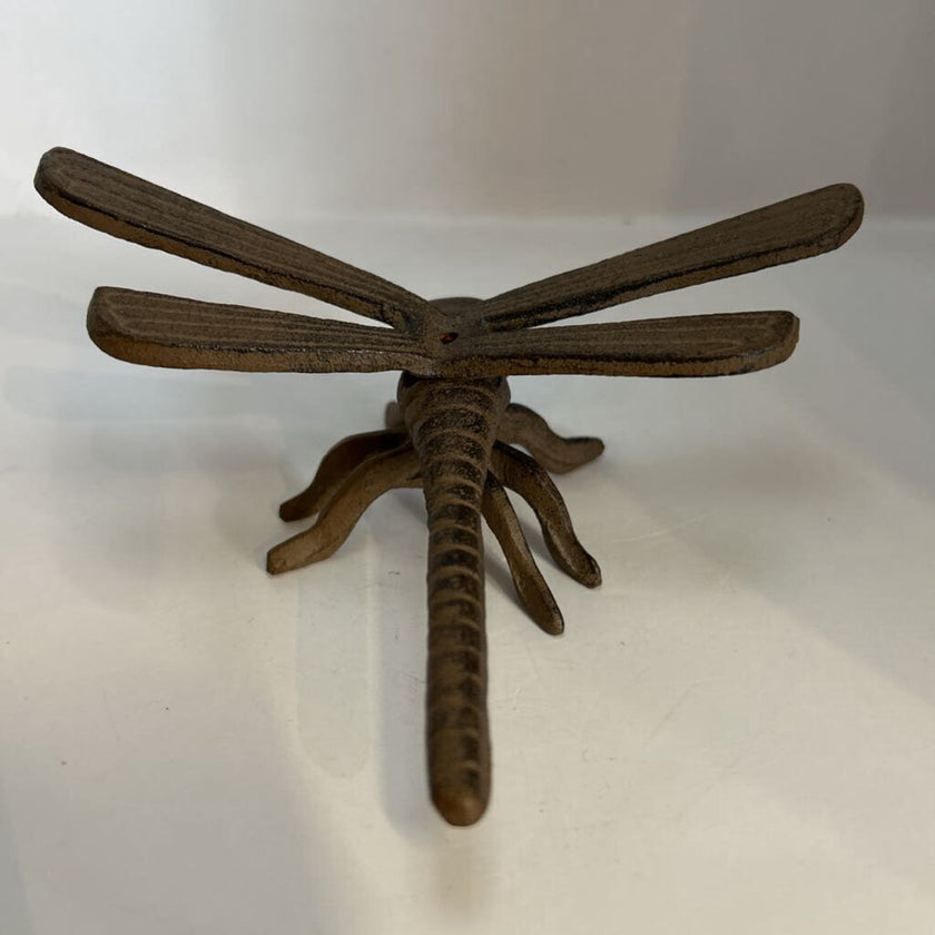 Rustic Cast Iron Decorative Dragonfly Figurine/Paperweight