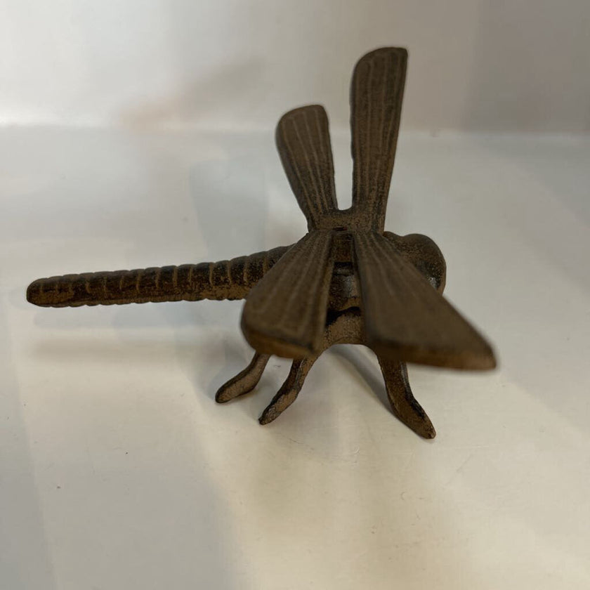 Rustic Cast Iron Decorative Dragonfly Figurine/Paperweight