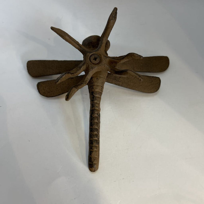 Rustic Cast Iron Decorative Dragonfly Figurine/Paperweight