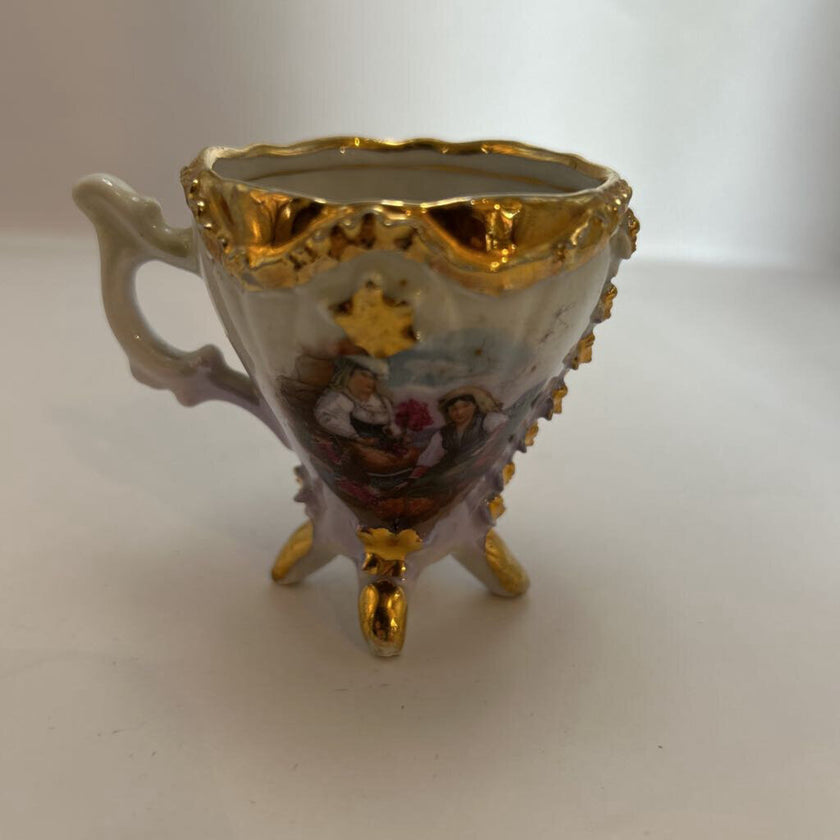 Vtg small china tea glass