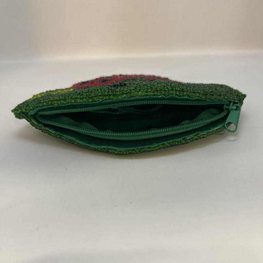 Vintage C. Marie Beaded Ladybug Coin Purse