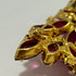 Vintage Juliana Delizza Elster Navette Flower Rhinestone Brooch