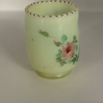 Vintage Hand-painted Custard Glass Souvenir of Conneaut Lake Exposition