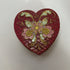 3995 Red Resin Heart Shaped Lidded Box