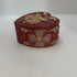 3995 Red Resin Heart Shaped Lidded Box
