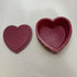 3995 Red Resin Heart Shaped Lidded Box