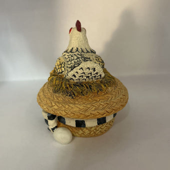 Ceramic Hen on a Nest