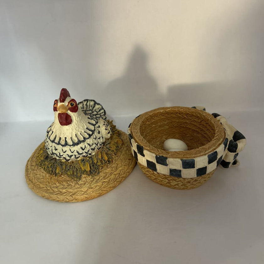 Ceramic Hen on a Nest