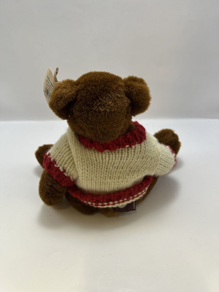 TY CASANOVA Jointed Teddy Bear w/ Heart Sweater