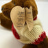 TY CASANOVA Jointed Teddy Bear w/ Heart Sweater