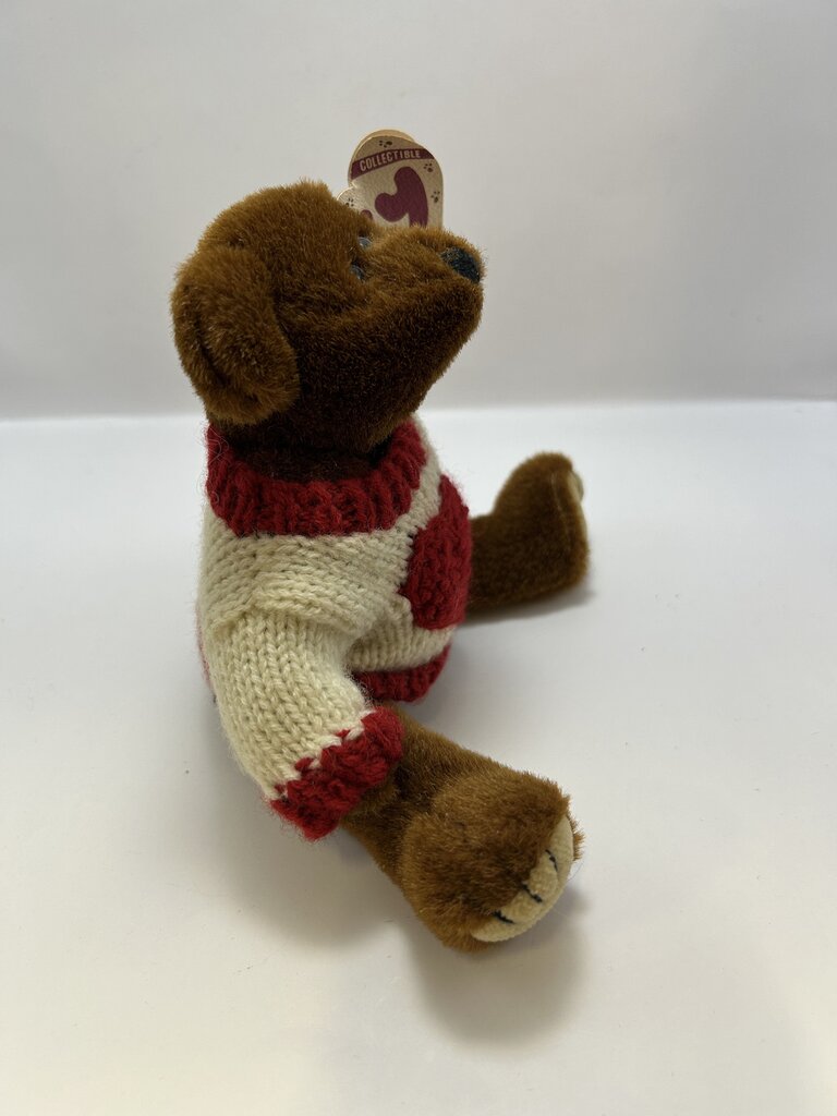 TY CASANOVA Jointed Teddy Bear w/ Heart Sweater