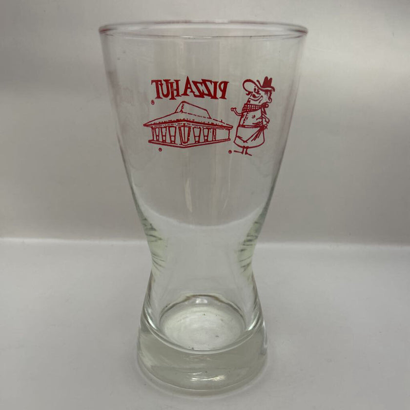 Pizza hut glass original mascot, 