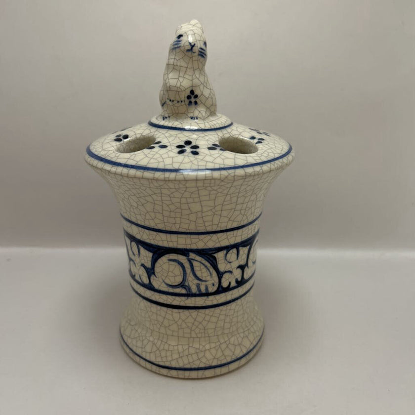 Dedham Pottery Toothbrush Holder