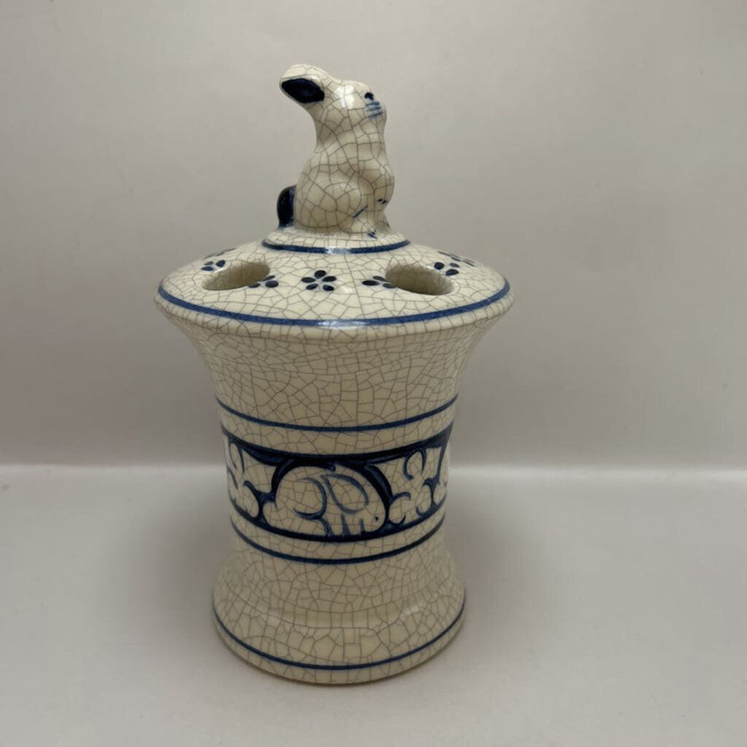 Dedham Pottery Toothbrush Holder