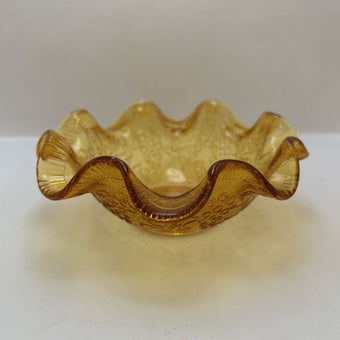 Italian amber glass dish