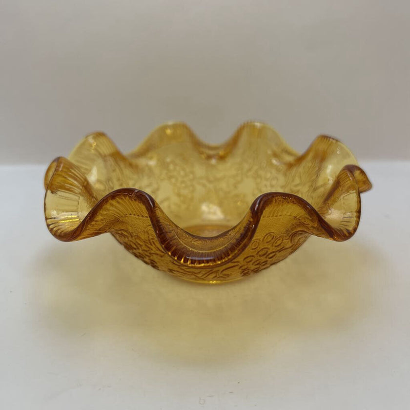 Italian amber glass dish